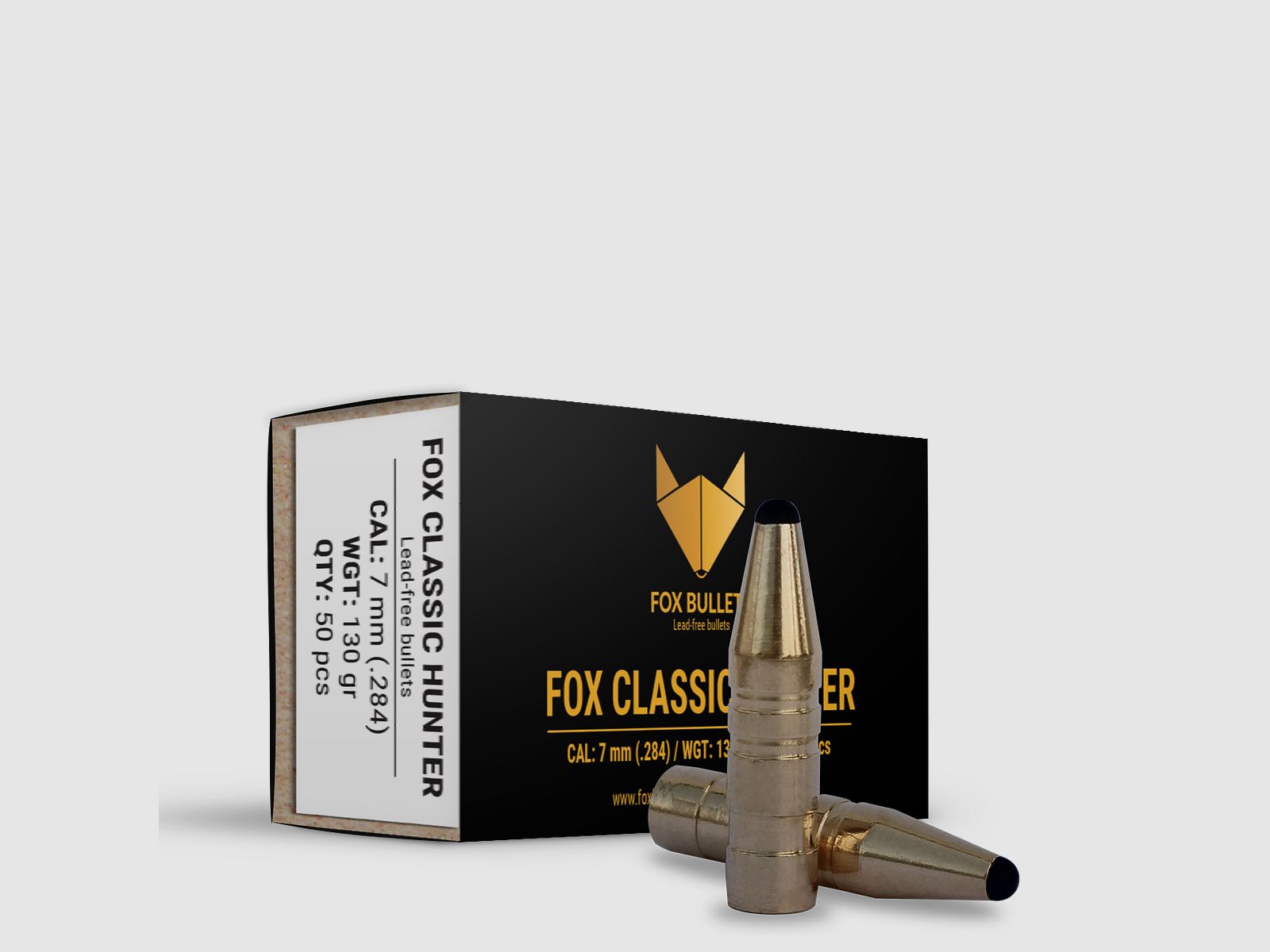 Fox Bullets Classic Hunter .284 8,4 g / 130 gr balles sans plomb – 50 pièces