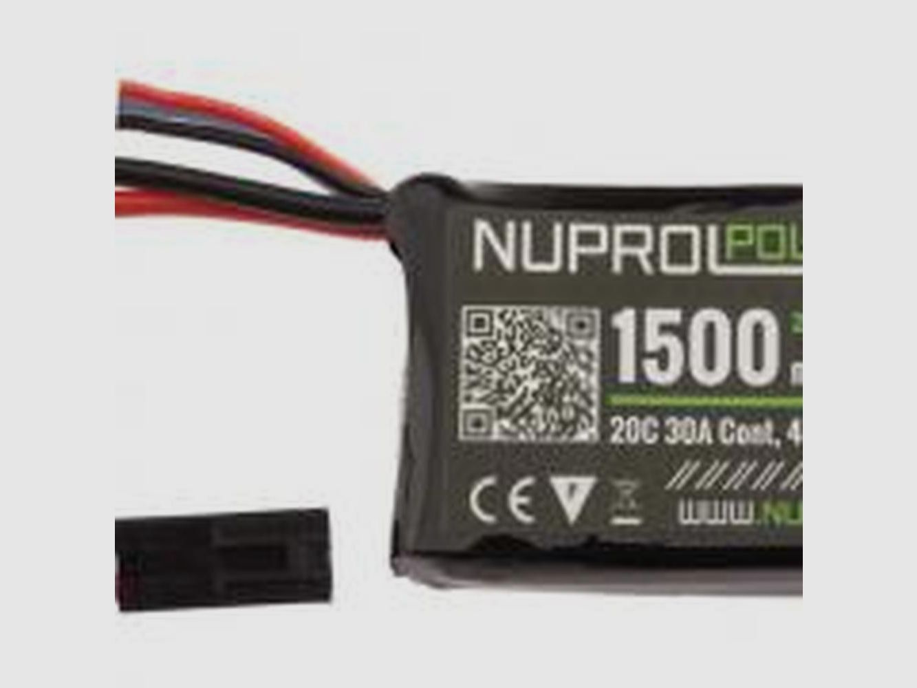 LiPo-Akku Nuprol 7,4V 1500mAh 20C - Kompakt und Leistungsstark - Optimale Laufzeit für Airsoft-Ausrüstung, Bild 3 von 5