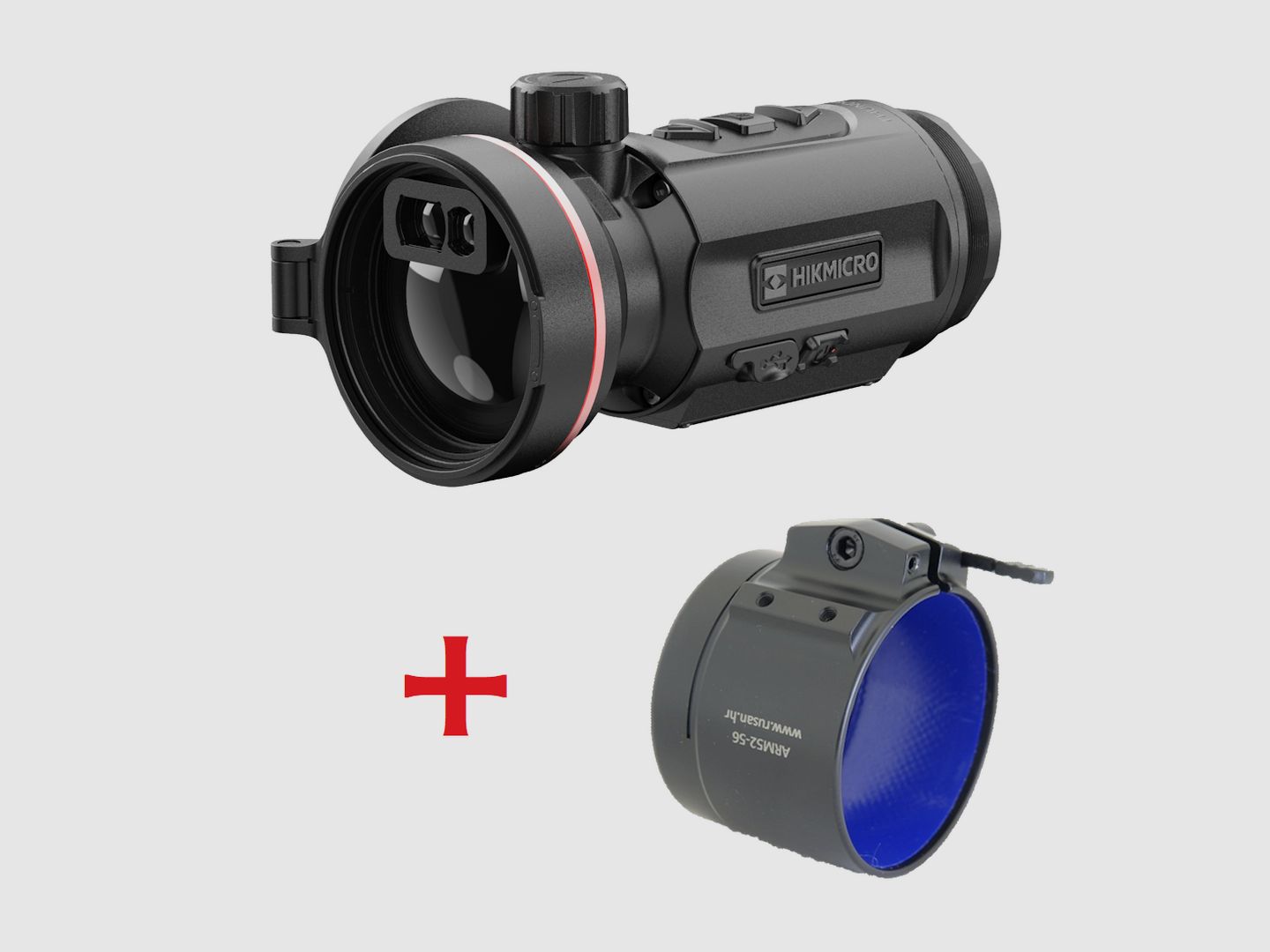 Hikmicro Thunder TQ50CL 3.0 mit Entfernungsmesser im Komplettset