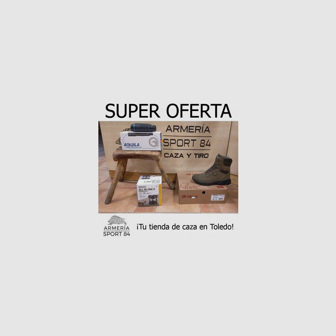 Aquila 335 + Chiruca Torcaz 01 Gore-Tex + automatischer Spender., Bild 1 von 2
