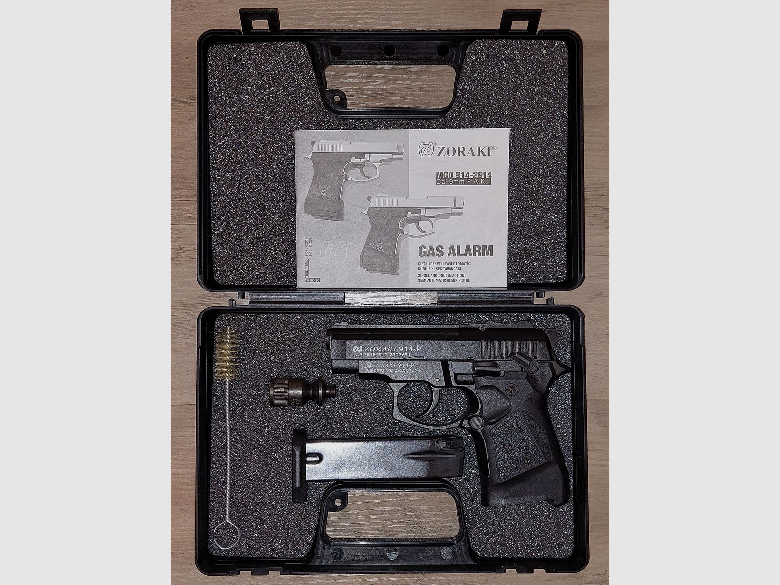 Zoraki 914-P Pistolet à blanc 9mm P.A.K. noir