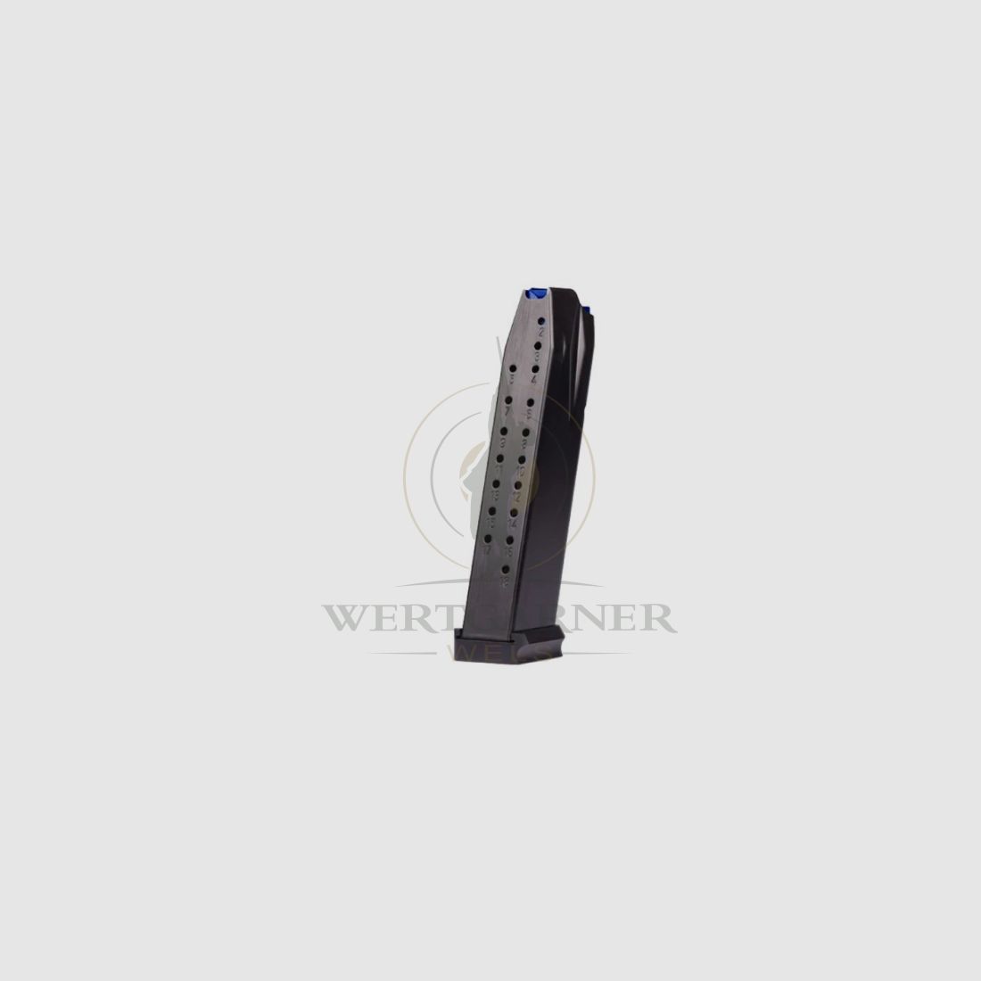 Walther PDP Full Size 18 Schots Magazine Aluminium Basis Zwart, afbeelding 2 van 2