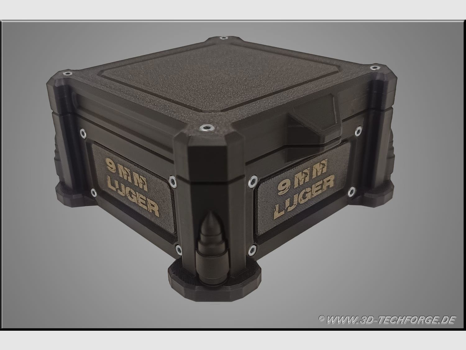 Premium precision ammunition box, AmmoBox – 9mm Luger / Parabellum
