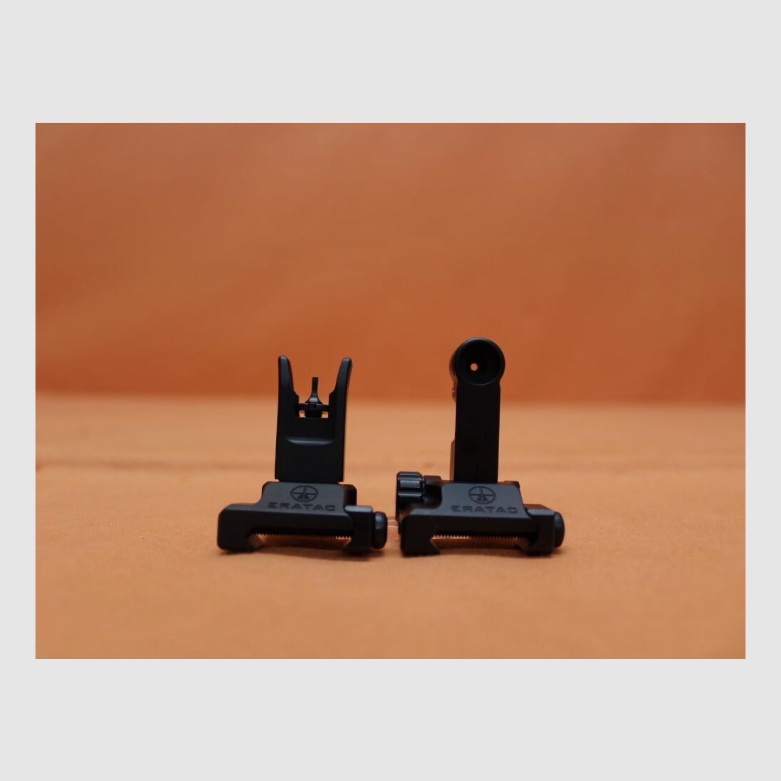 Recknagel Era-Tac Notvisierung (T0541-0355) 1,35mm Korn, Alu schwarz f. Picatinnyprofil, Klappkorn/Klappvisier