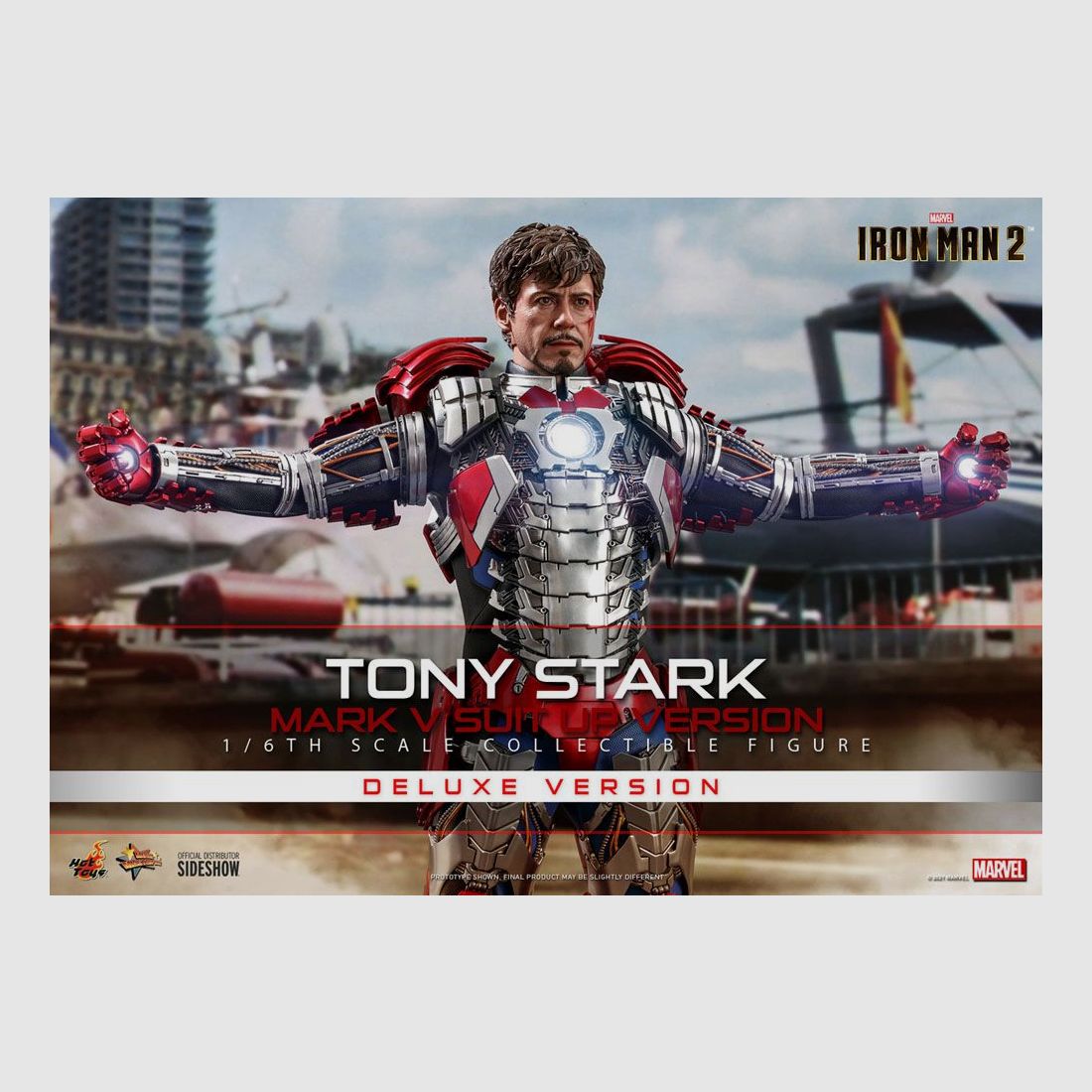 Iron Man 2 Movie Masterpiece Actionfigur 1/6 Tony Stark (Mark V Suit Up Version) Deluxe 31 cm | 43273