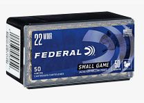 Federal Ammunition 303757 SMALL GAME .22 WMR 50gr JHP 50 cartridges