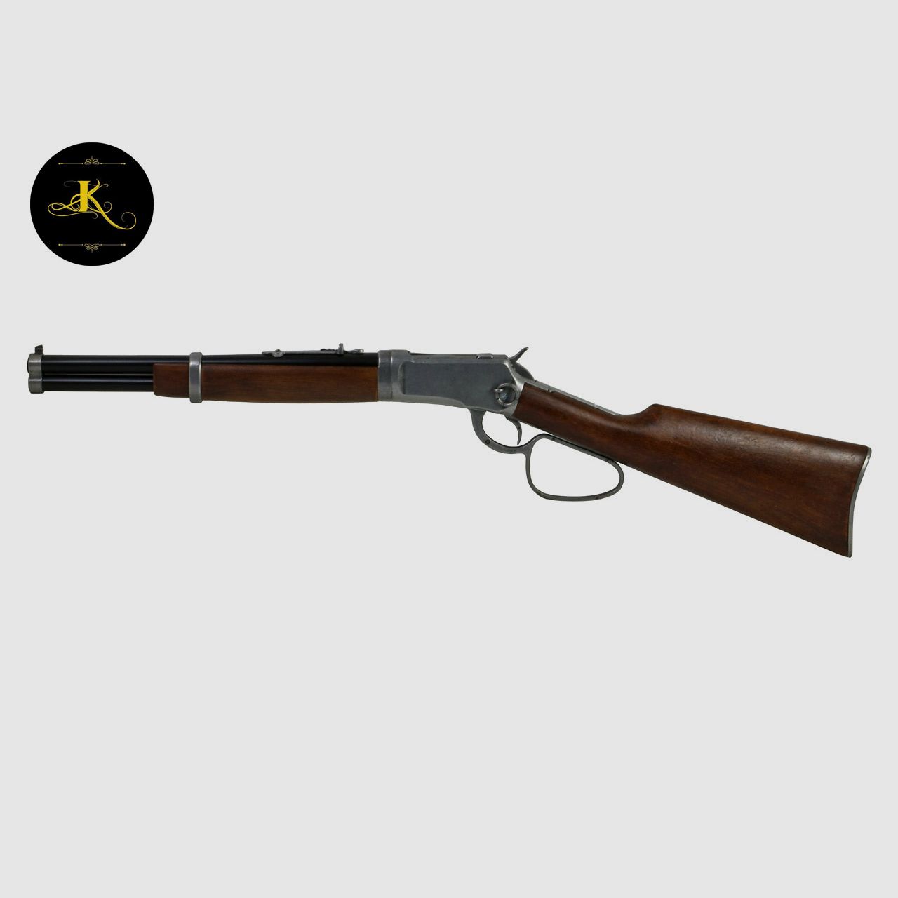 Deko Westerngewehr Kolser Winchester Mod. 92 Carbine USA 1892 realistisches Repetieren mit HĂĽlsenauswurf LĂ¤nge 82 cm altgrau