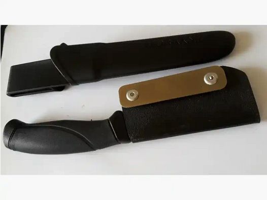 Black Kommando Mora 120, nero, custodia in Kydex