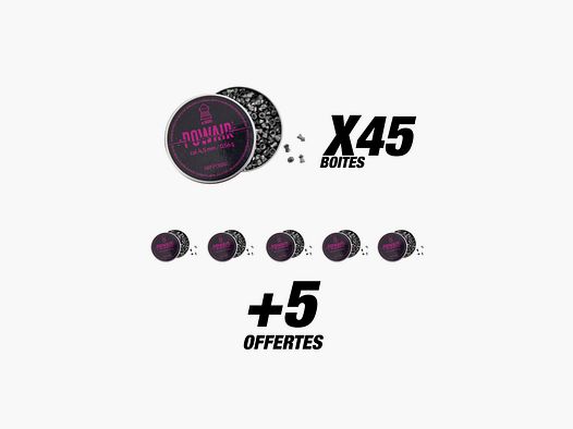 Pack Powair plombs pointus C4.5 X25000 (50 boites)