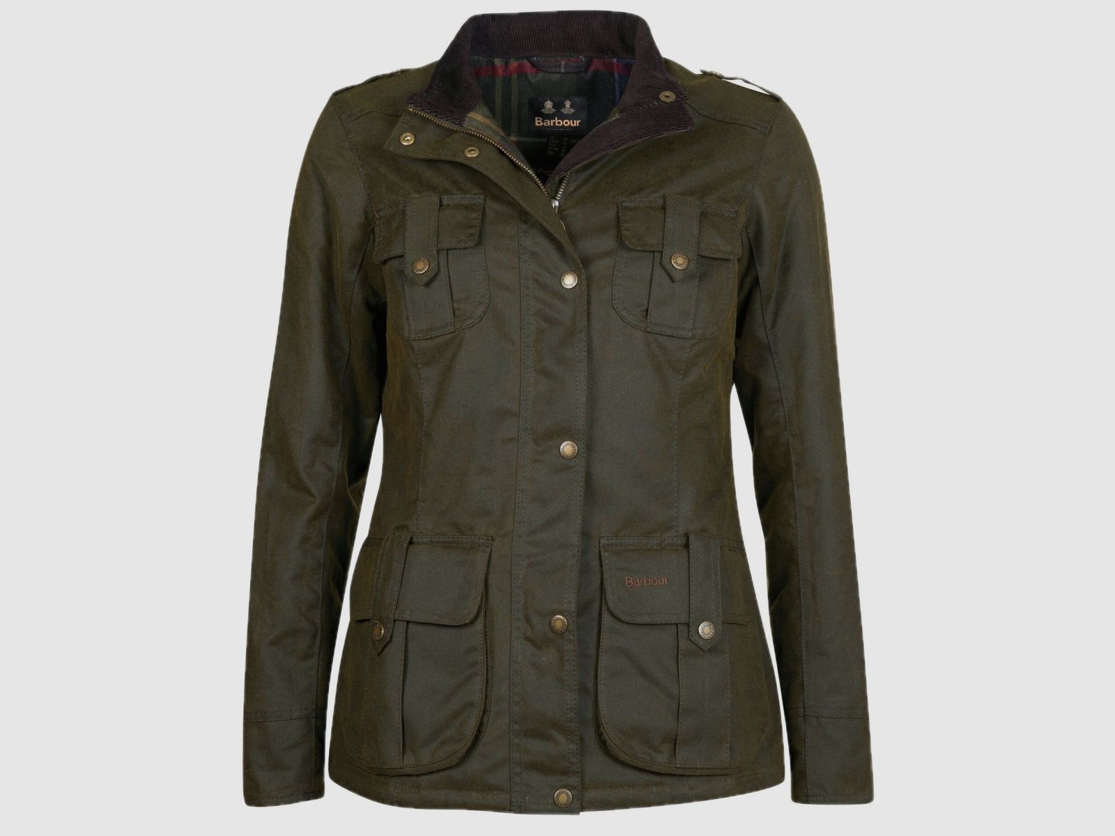 BARBOUR Wachsjacke Winter Defence Oliv