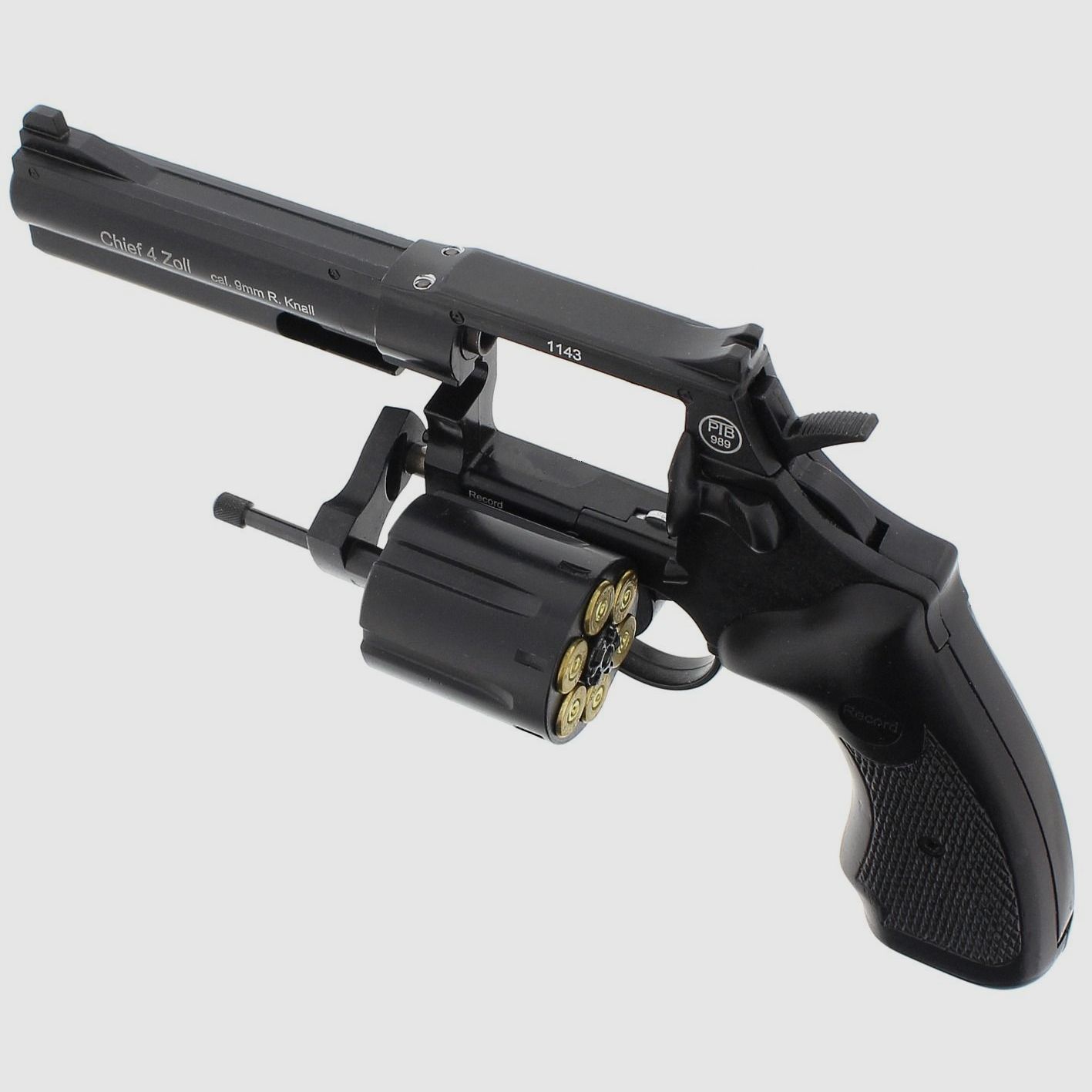 RECORD CHIEF 4" SCHRECKSCHUSSREVOLVER - 9MM R.K., Bild 3 von 4