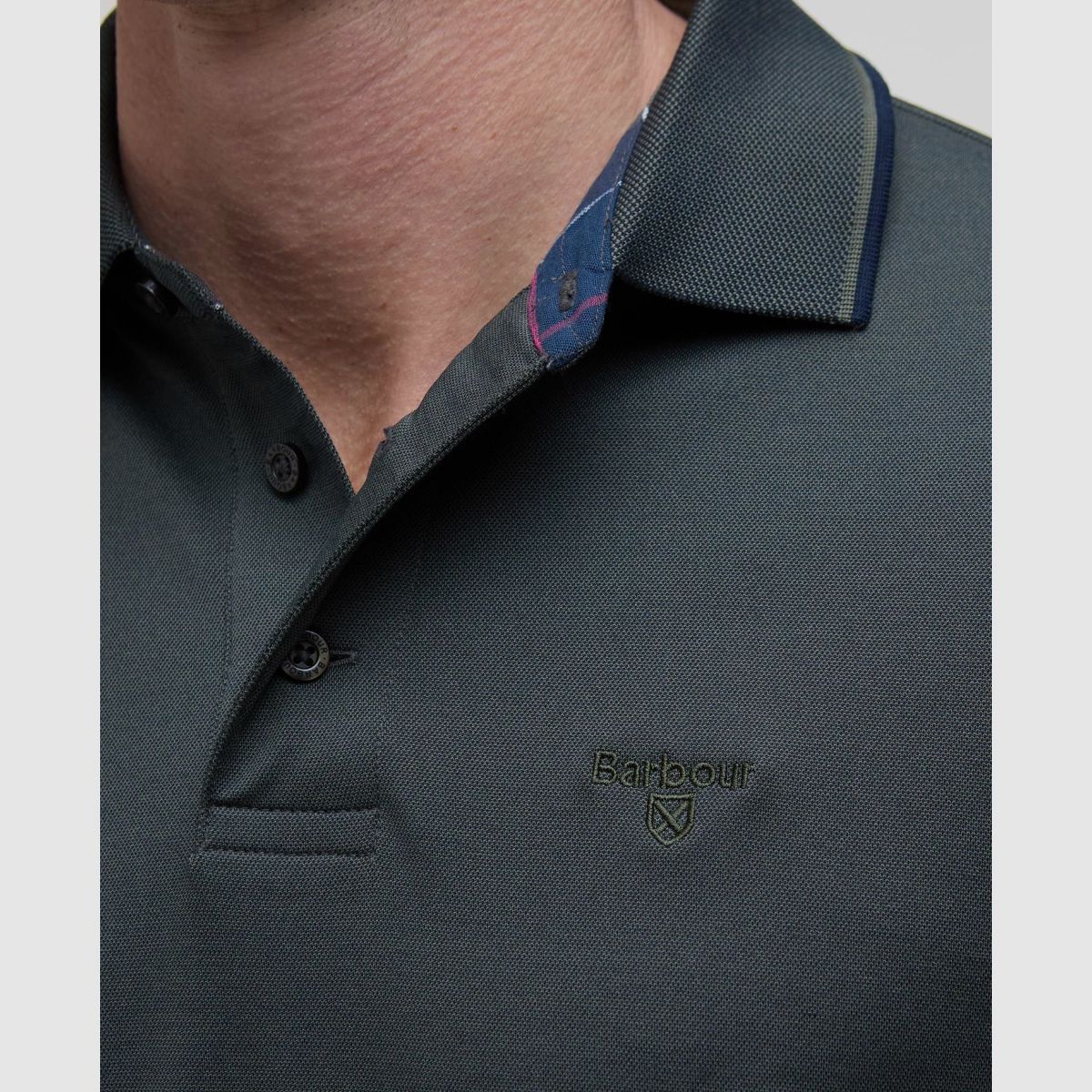 BARBOUR Poloshirt Heydon Short-Sleeved Olive