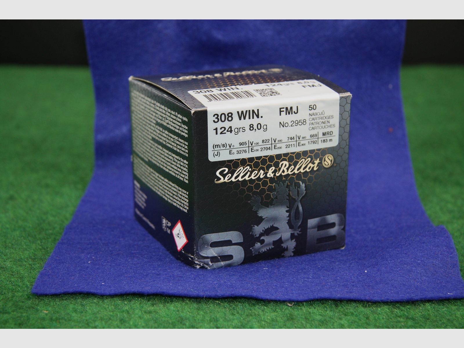 Sellier & Bellot .308 FMJ 124gr / 8g 50 pièces