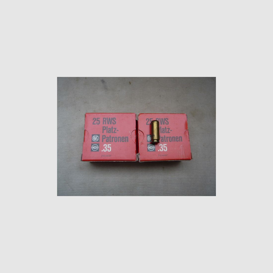 Blank cartridges cal. .35 RWS