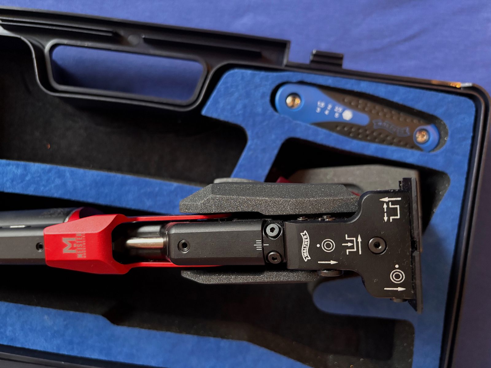 Walther LP500 Meistermanufaktur  / Oppervlak Droom in rood .. bijna nieuw