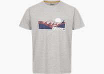 Herren Allgäu Mountain T-Shirt Grau Mélange XXL