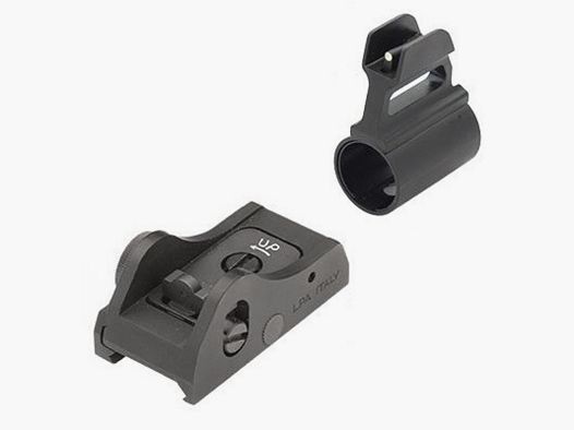 LPA W/P Visierset Ghostring Small/weiß 12GA