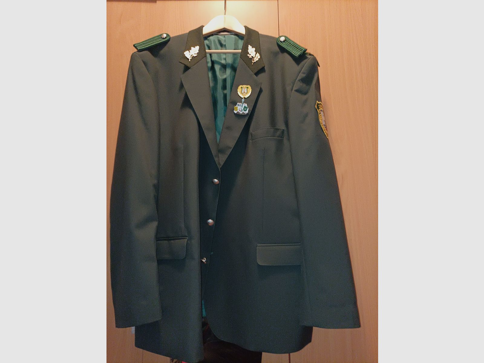 Schützenjacke Hubertus - dunkelgrün - Größe 64