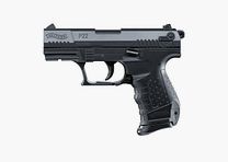Carl-Walther P 22 schwarz 6 mm / 0.5 Joule Airsoft