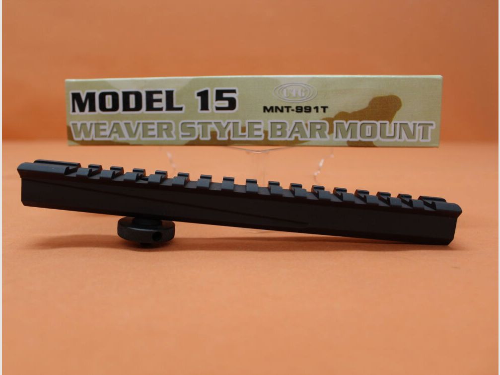 UTG - Leapers AR-15: Carry Handle Mount UTG 190mm (MNT-991T) Alu schwarz mit Picatinnyprofil See-Thru-Design