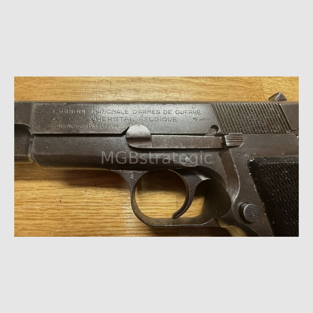 FN High Power mit WaA Abnahme Wehrmacht - halbautom. Pistole 9mmLuger FN Herstal Belgique - nummerngleich ohne Beschuss, Bild 4 von 10