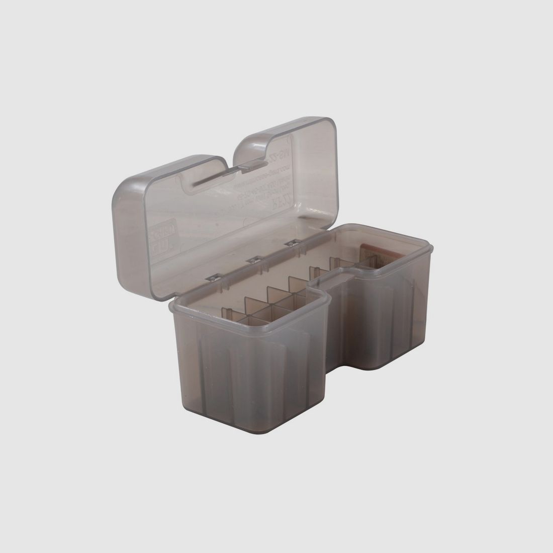 MTM Patronenbox RF22-SM-41 rauch klar mit Klappdeckel f. 22 Patronen .270 u.w.