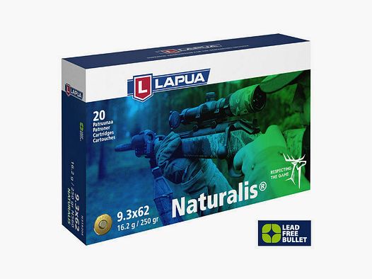 Lapua Naturalis 16,2/250grs à20 9.3X62