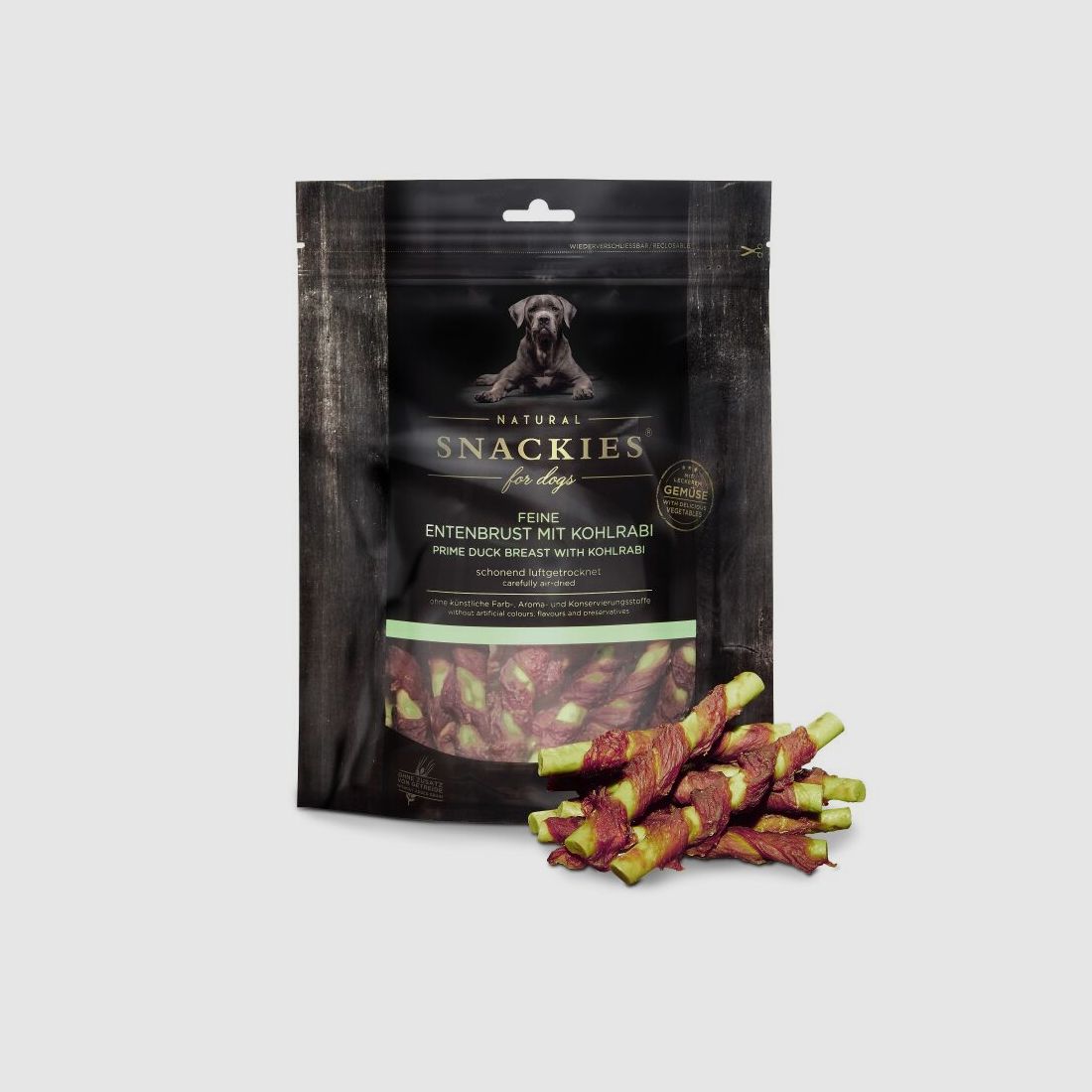 Snackies Hundesnack Feine Entenbrust mit Kohlrabi 180g