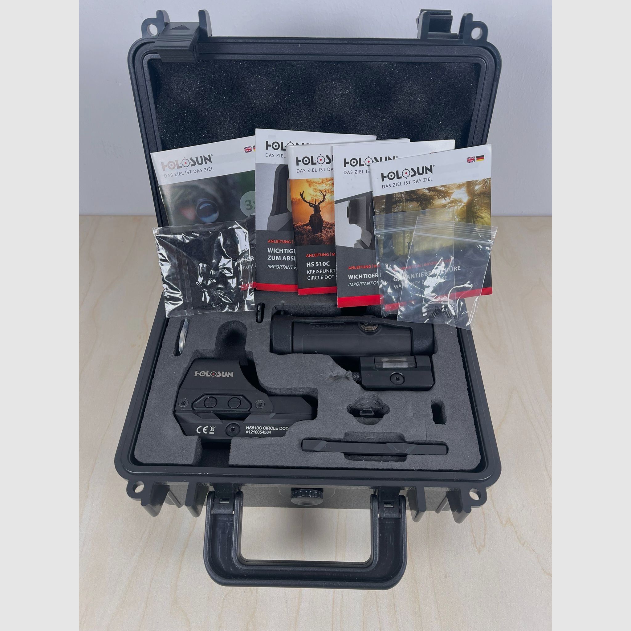 Holosun Set HS510C + HM3X Magnifier + Schutzkoffer