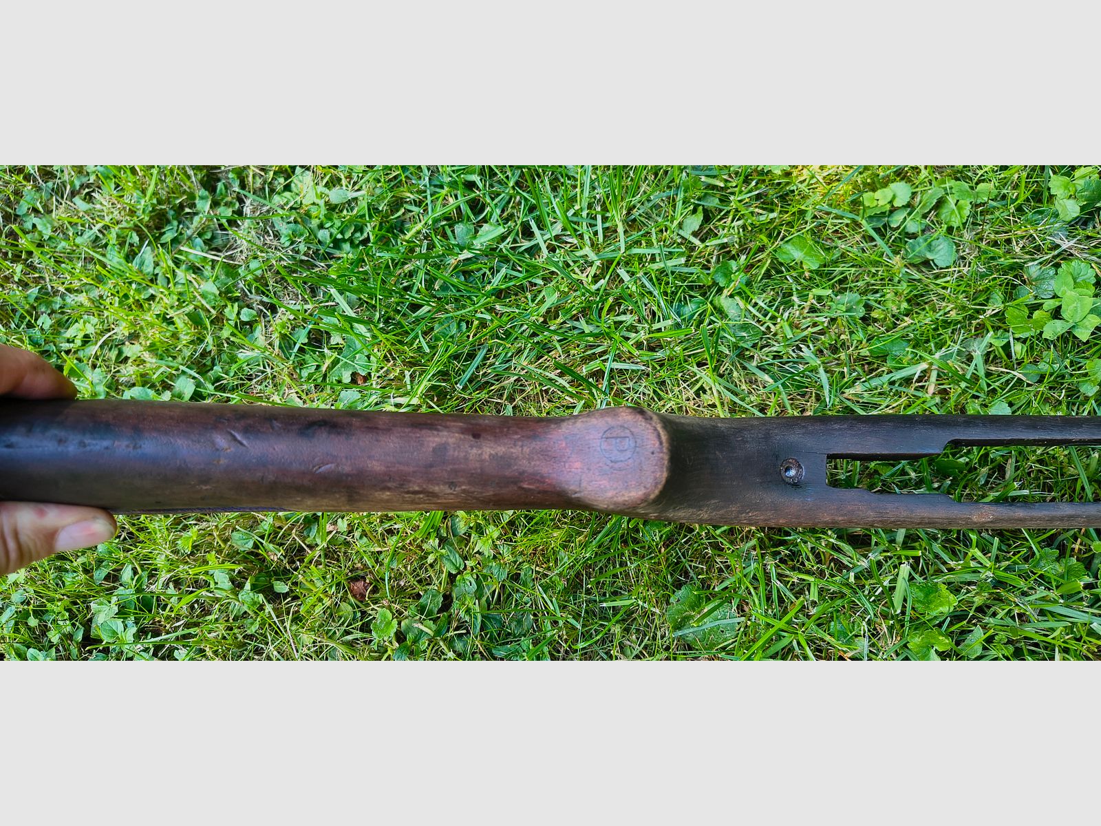 Original M1 Carbine stock, walnut, very good. Wooden stock