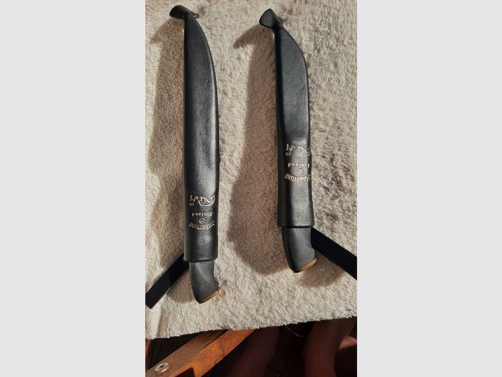 Klassisches Martini Messerset - Jagdmesser plus Filetiermesser INOX - komplett ausgerüstet.