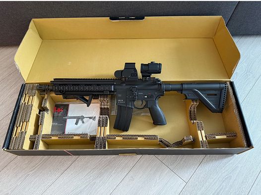 Umarex Heckler & Koch HK416 A5 S-AEG 6mm GBB inkl. Red Dot Sight 558 + G43