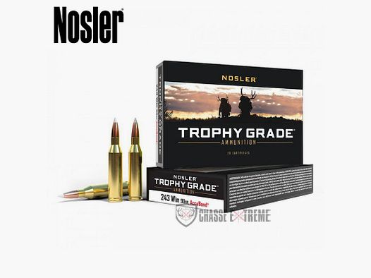 20 Cartuchos NOSLER TGA Cal 243 Win 90gr AB SP