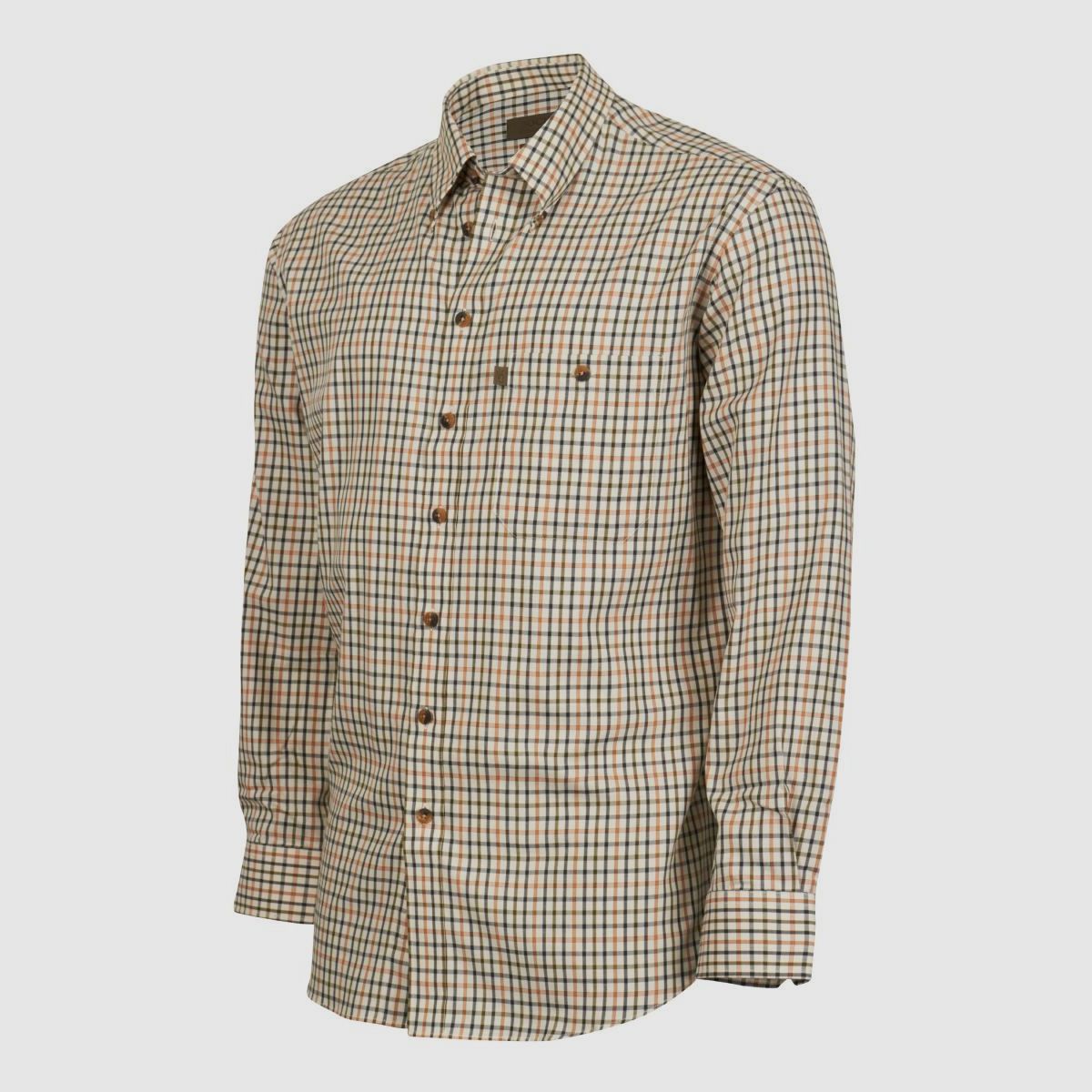 Böcker Hemd Modern Fit Easy Care Natur kariert