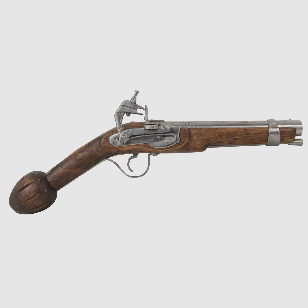 EinzelstĂĽck handgefertigte Deko Steinschloss Vorderladerpistole LĂ¤nge 48 cm