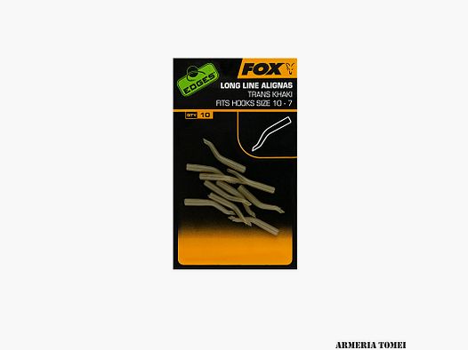 FOX – EDGES™ LINE ALIGNAS FOR HOOK SIZES 5-10 TRAS KHAKI (10 PCS)