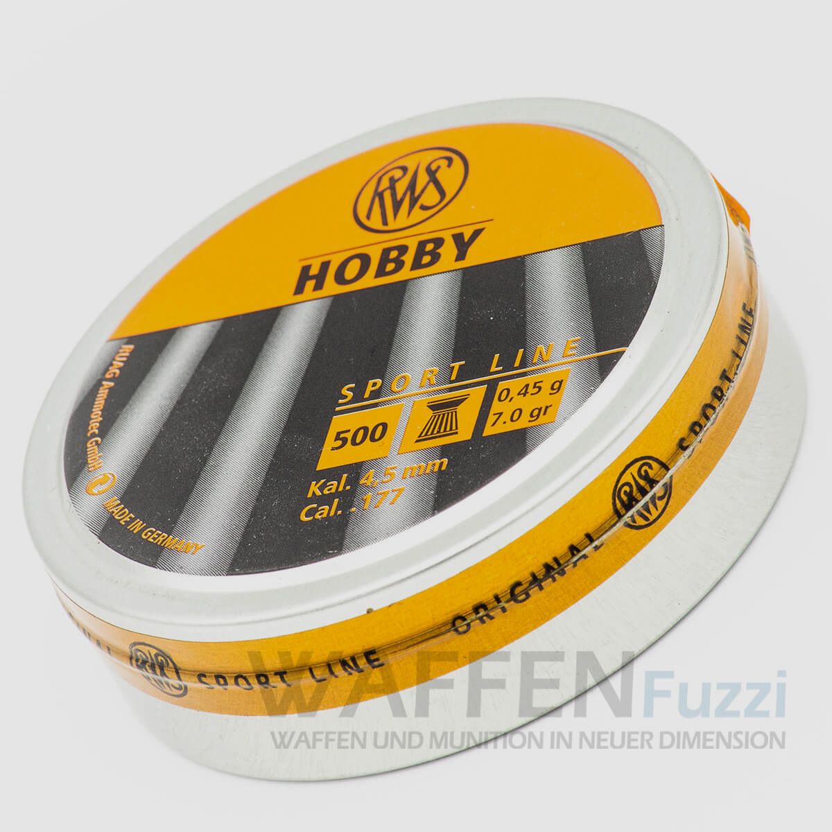 RWS Hobby caliber 4.5mm diabolo ribbed 500 pcs.