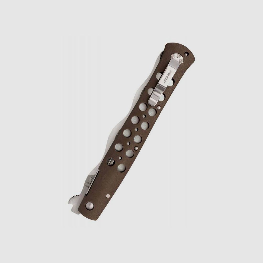 Cold Steel Ti-Lite Kris Taschenmesser, 6-Zoll-Klinge, AUS 10A, Glatte Schneide, Zy-Ex-Griff