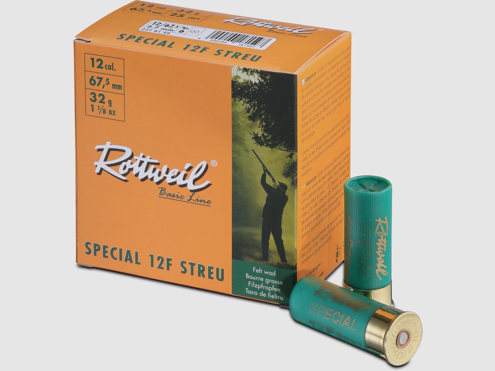 ROTTWEIL Special 12F 12/67,5 2,7mm Streu 32g