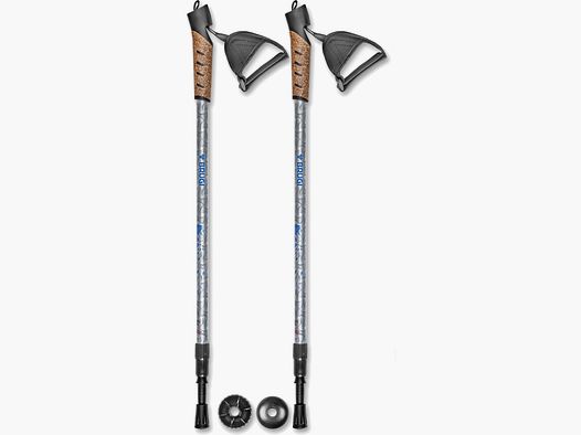 Brugi Trekking Nordic Walking Stöcke Blau
