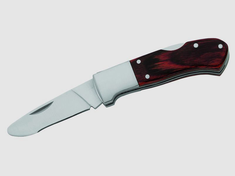 Children's pocket knife round tip Pakkawood, lockable blade