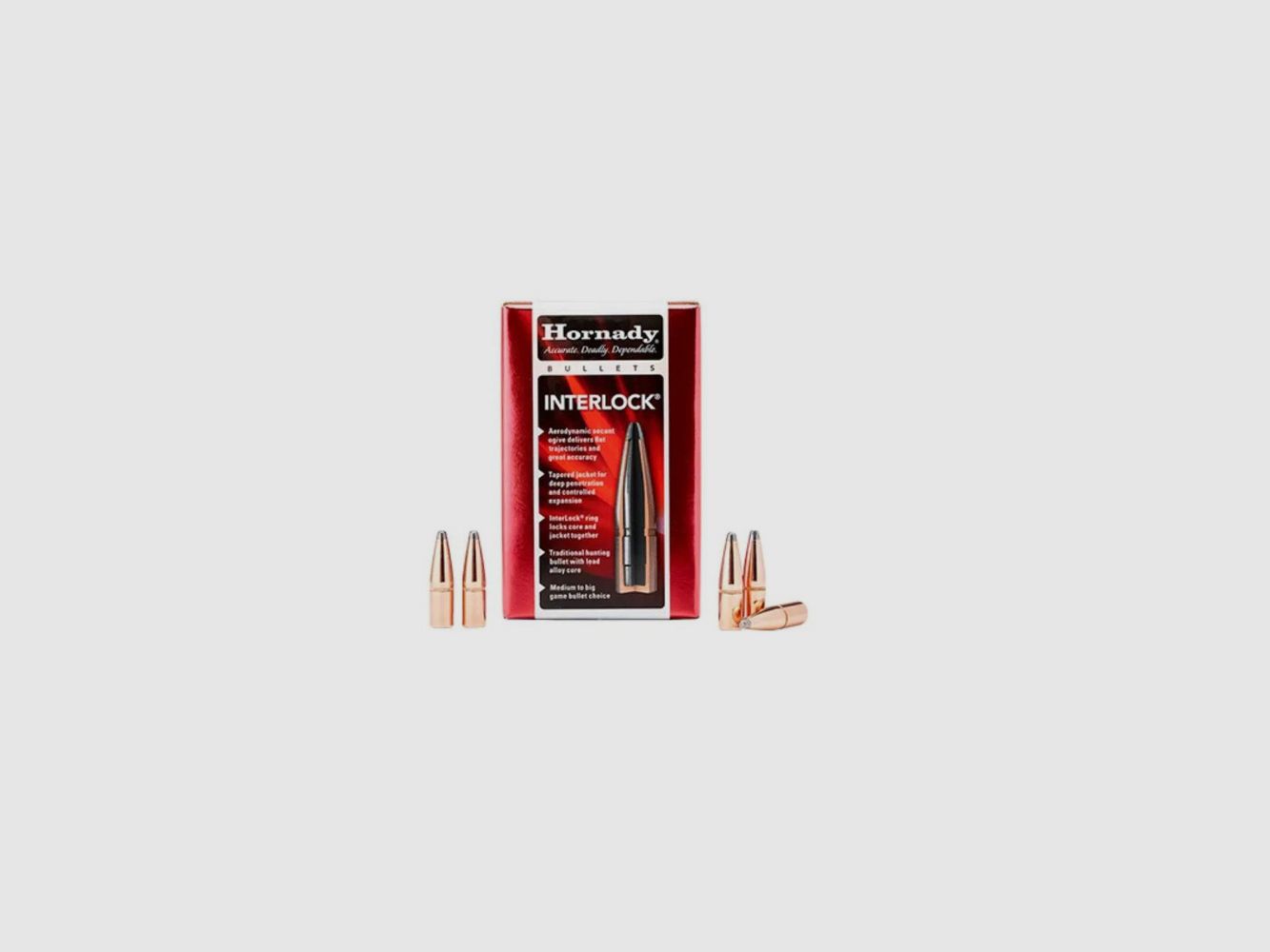 Hornady Geschoss .338 InterLock RN 16.1 g / 250 gr (100/1500)