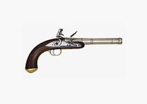 Pistolet Queen Ann Davide Pedersoli C. - Calibre .50 - Réplique à Silex - Précision et Authenticité Historique