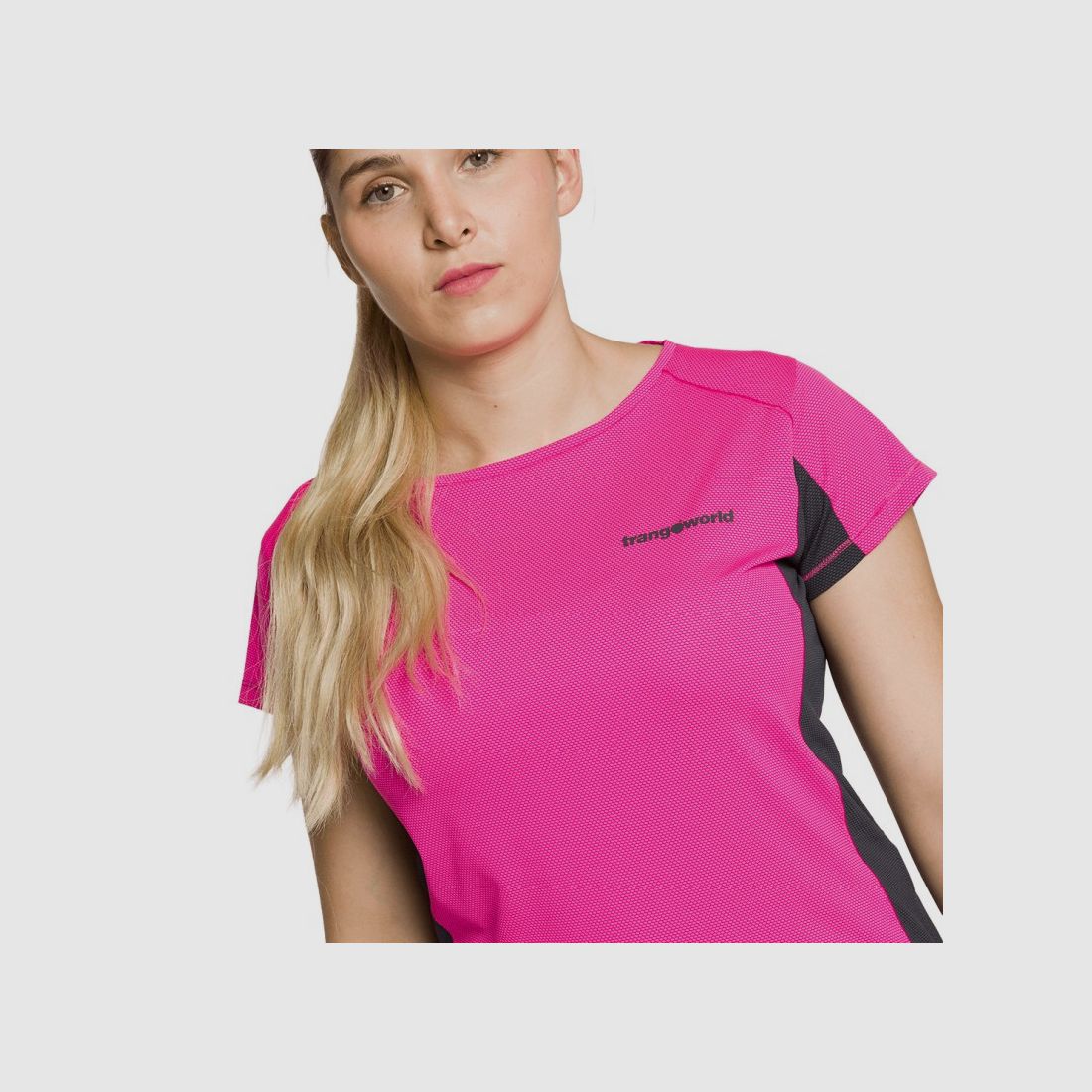 Trangoworld T-SHIRT RUENTE PINK/ANTHRACITE, image 4 of 4