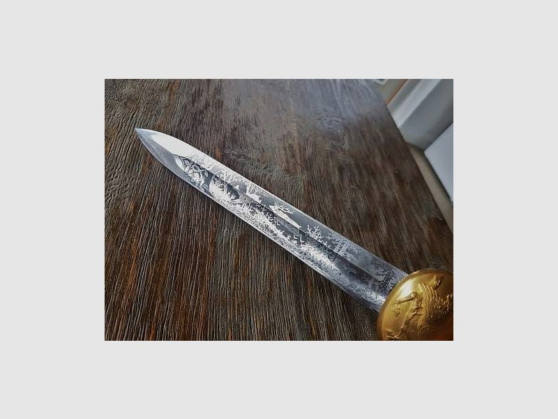 Hirschfanger III Reich aus Wk2 Original Eickhorn Solingen 