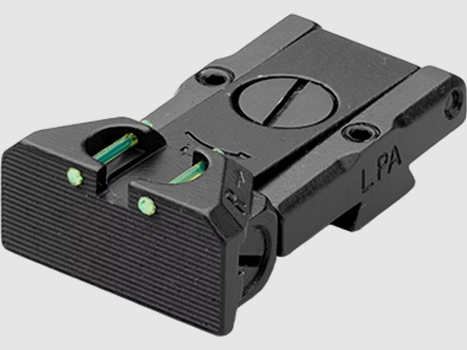 LPA – Mira de fibra óptica Colt 1911 con corte Bomar, para varios Colt con mira Bomar