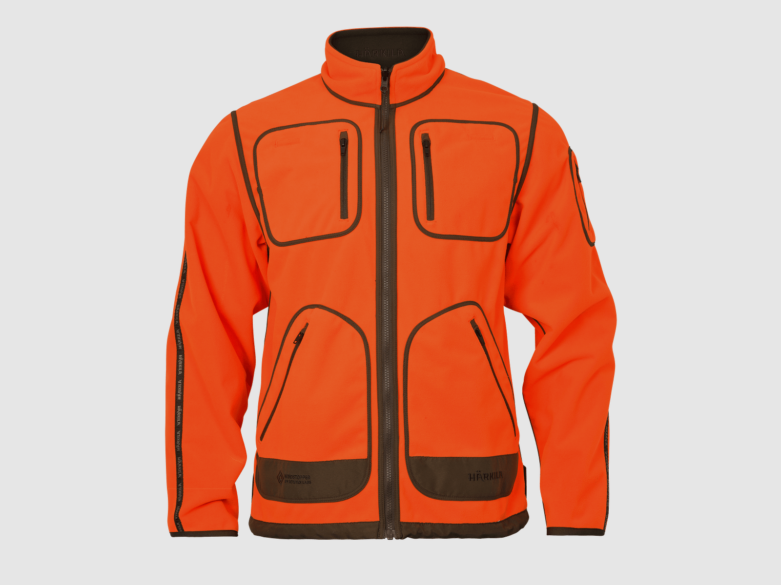 Härkila Kamko Blaze rev. Fleece sweater Men Orange Blaze/Willow Green XXL