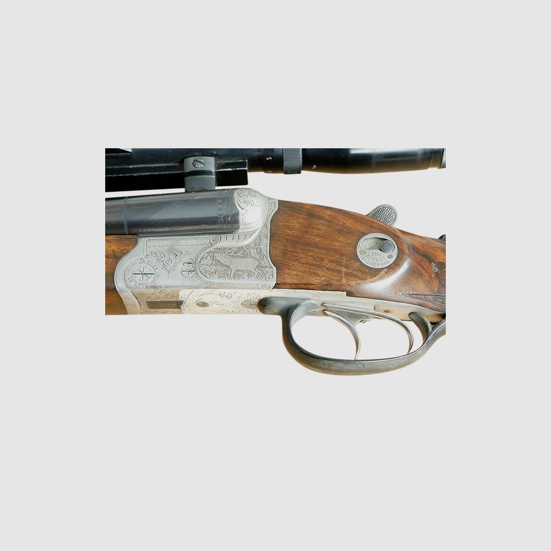 Drilling, Krieghoff Trumpf, Kal. 7x65R, 16/70 mit Einstecklauf .22 Hornet