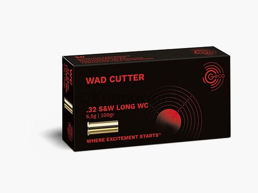 Geco GECO .32 S&W largo WadCutter - LWC 6,5g.