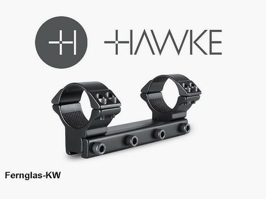 HAWKE 22111 Montage haute à anneaux de 30 mm pour rail de 9-11 mm support de lunette de tir